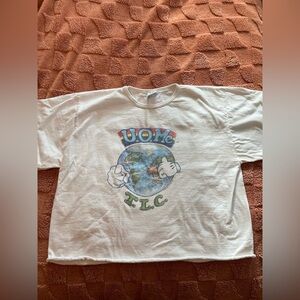 U.O.Me TLC 1991 Vintage Single Stitch Cropped Tee Size Large